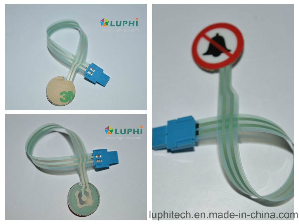 Customized Tactile One Button Membrane Switch with Flexible Cable