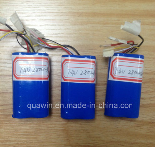 7.4V 2800mAh 18650 Lithium Battery Pack