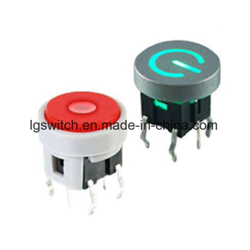 Bi-Color Illuminated Spst Micro Button Tact Switch