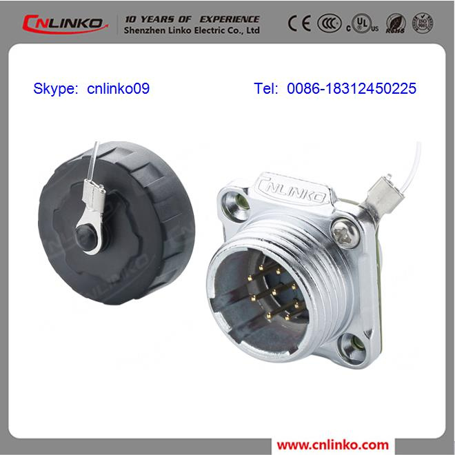 Waterproof Signal 9 Pin Circular Cable Connector