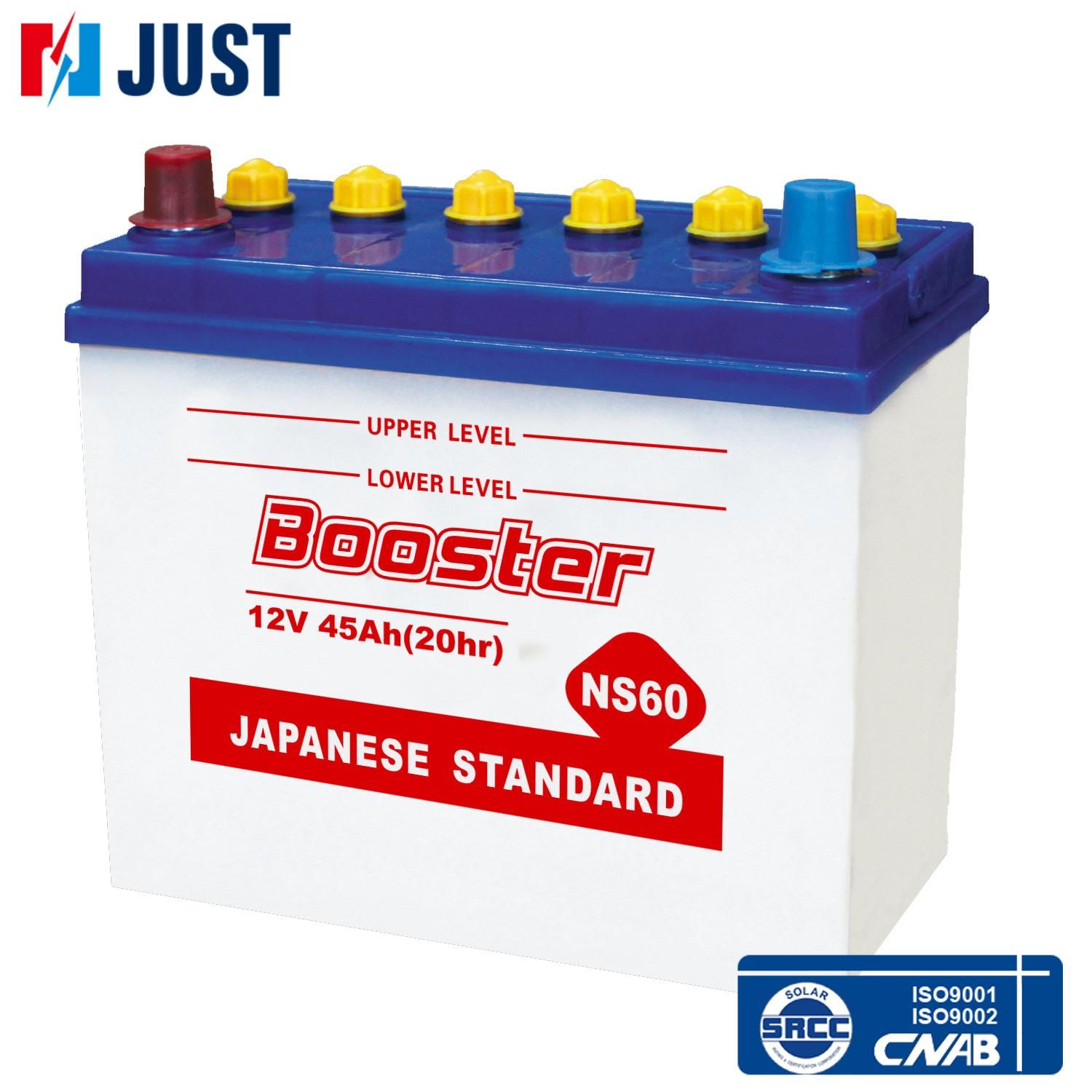 Dry Charged Battery Storage Car Battery Auto Battery Ns60
