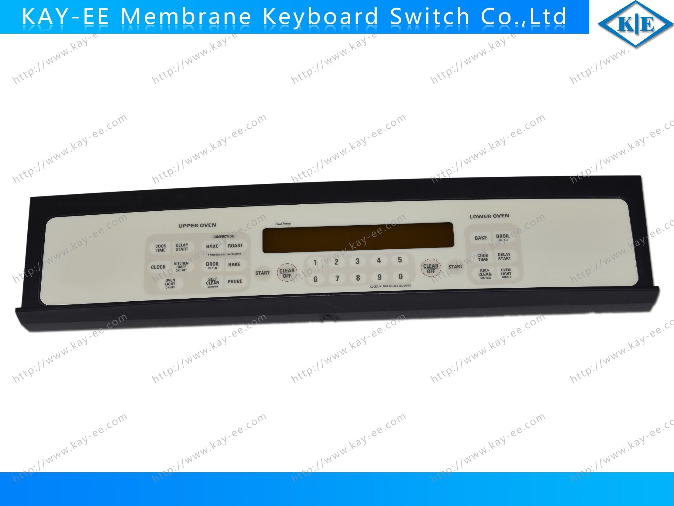 Flat Type Dead Front Window Membrane Keyboard Control for Ge Microwave Oven