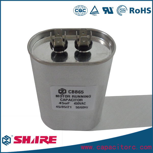 Cbb65 Oil Filled Capacitor Motor Running AC Sh Capacitor