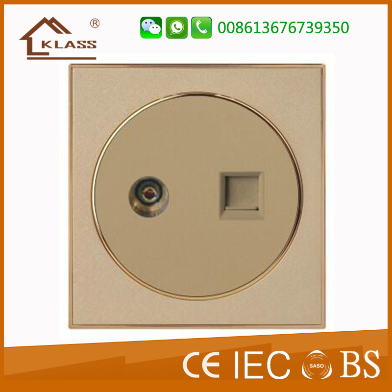 Good Quality China Switch Manufacturer TV+ Internet Socket