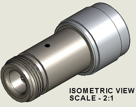 DC Block on Inner Conductor N Male to Female