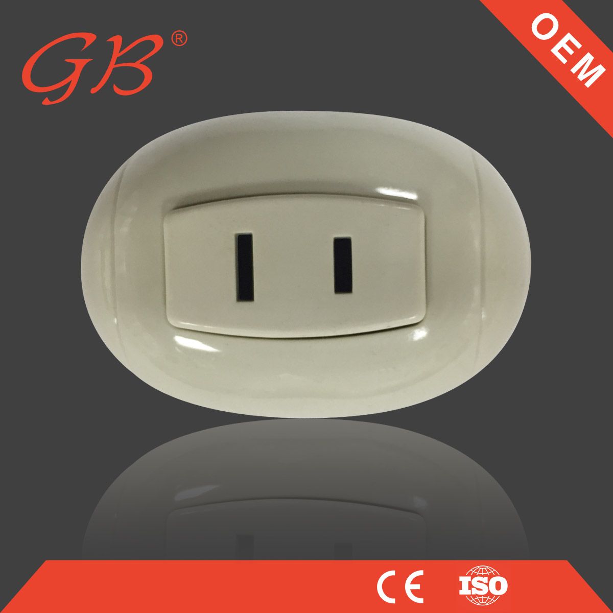 One Gang One Socket Wall Switch South American