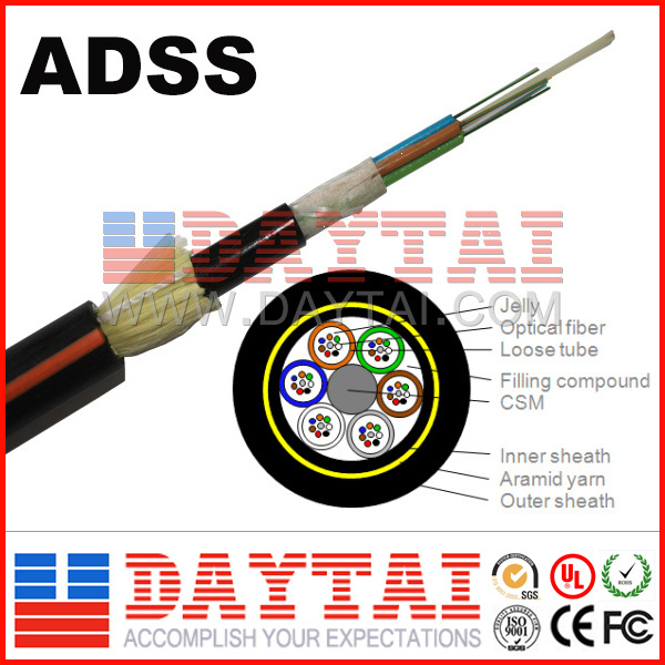Daytai Long Distance 2-36 Core ADSS Fiber Optic Cable
