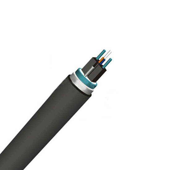 2-Core Singlemode Single-Armored Kfrp Strength Outdoor FTTH Fibre Optic Cable