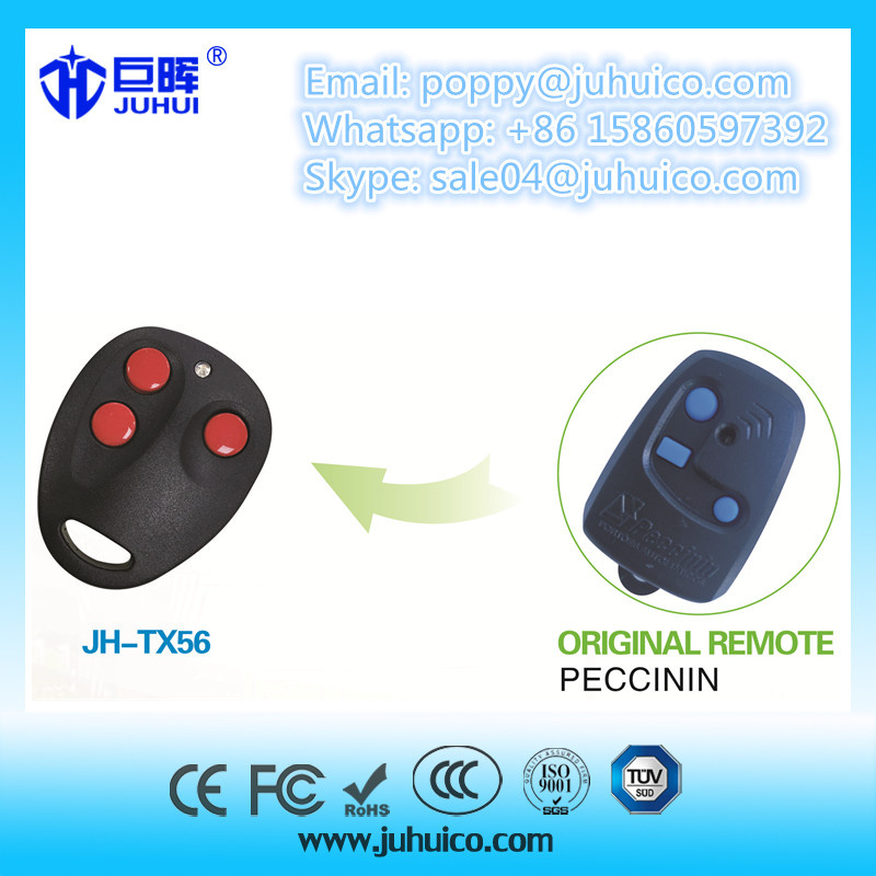 Brazil Peccinin Remote Control Replacement with 433.92 MHz