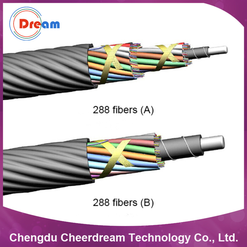 288 Core Layer Stranding Fiber Optic Micro Cable for Microduct
