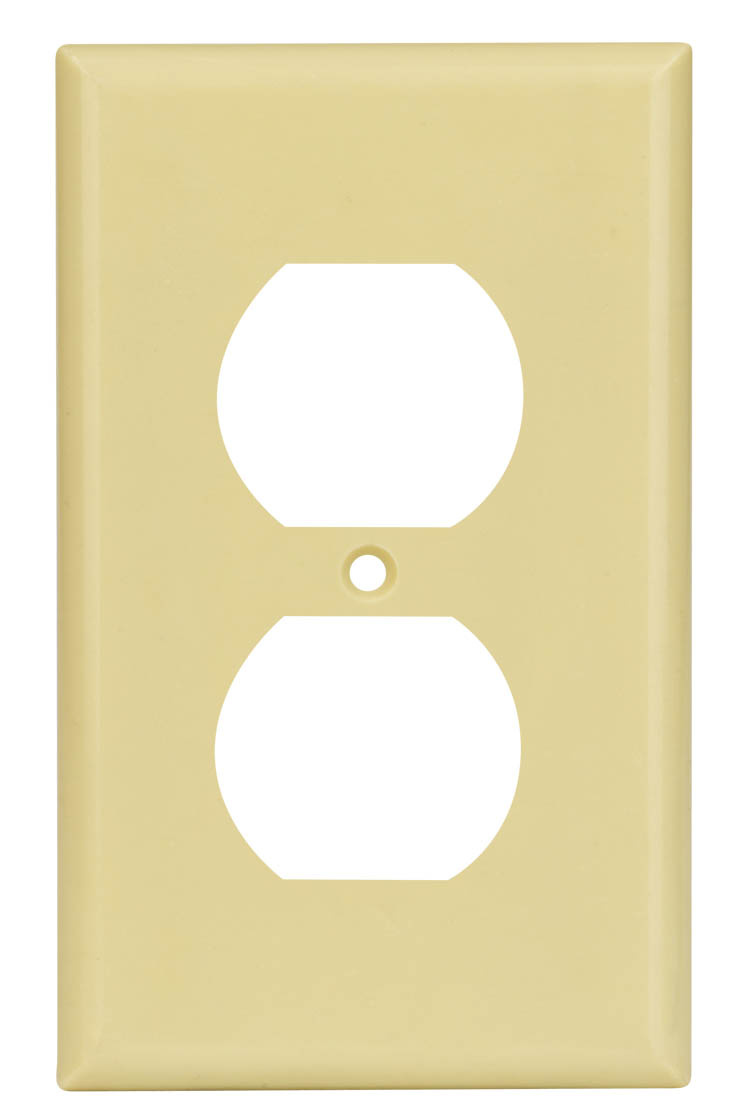 1-Gang Duplex Device Receptacle Wallplate, UL Listing