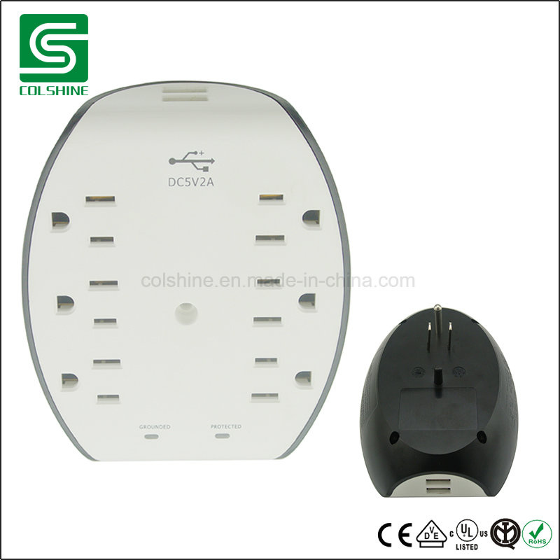 ETL American Socket Outlet Receptacle with USB and Surge Protection