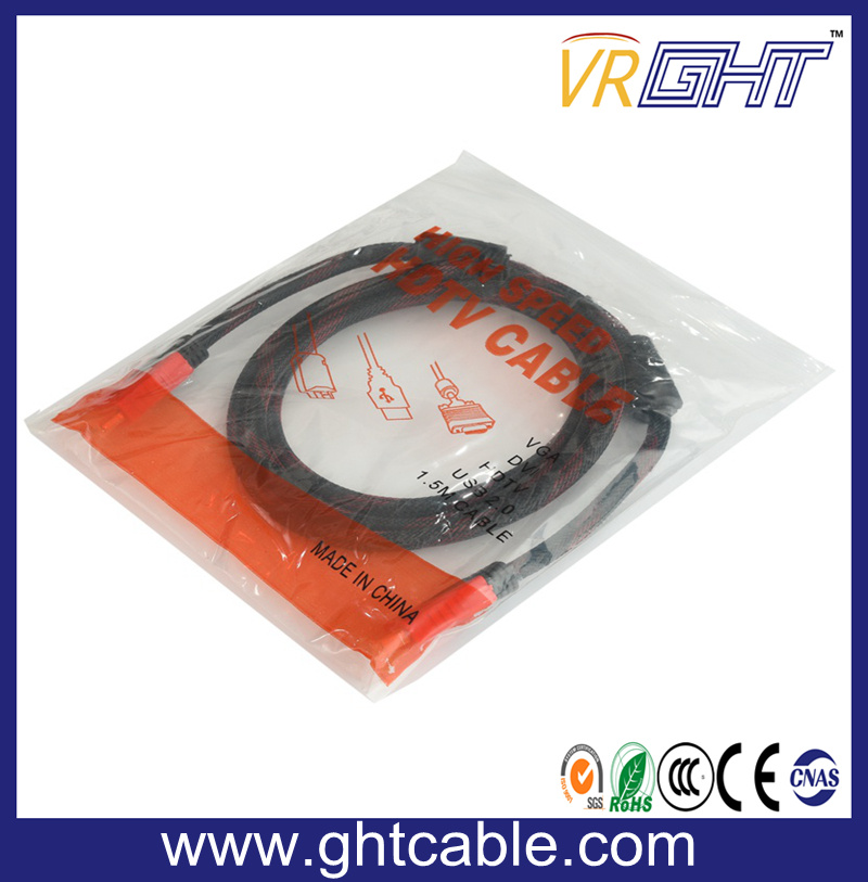 3m High Speed Support 1080P/2160p HDMI Cable 1.4V