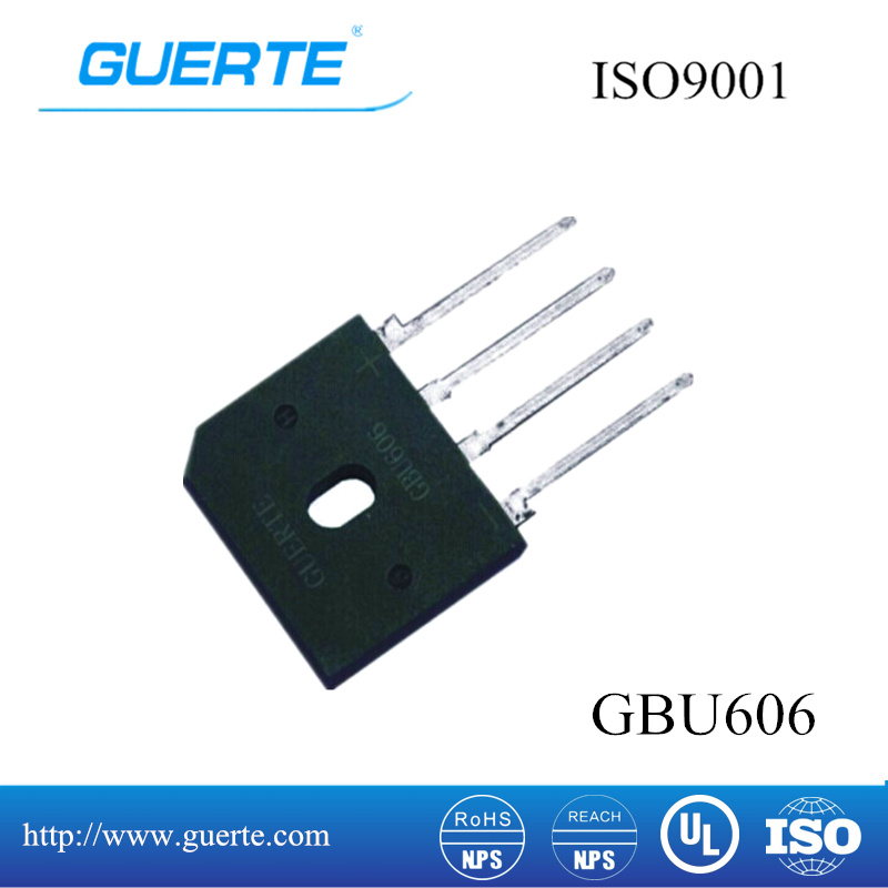 Single Phase Bridge Rectifier Gbu 6A 600V with ISO9001