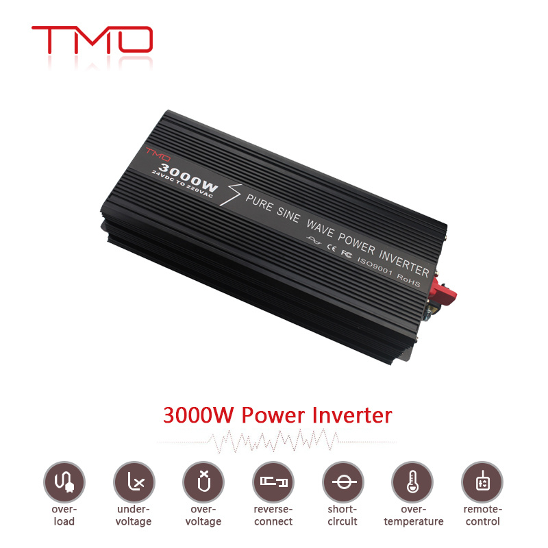 off Grid High Efficiency 92% DC 12V 24V 48V to AC 110V 220V 1000W 2000W 3000W 4000W 5000W Solar Power Inverter with Built-in Battery Charger