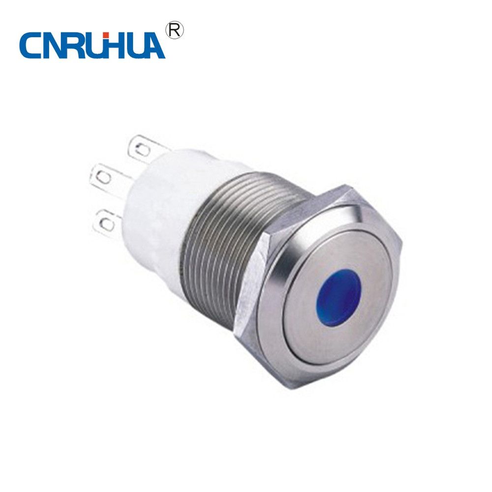 Best Seller Illuminated 19mm Waterproof Metal Push Button Switch
