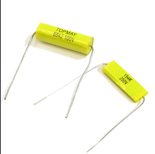 6.8UF 100VDC 10% Cl20 Metallized Polyester Film Capacitor Axial Type Met
