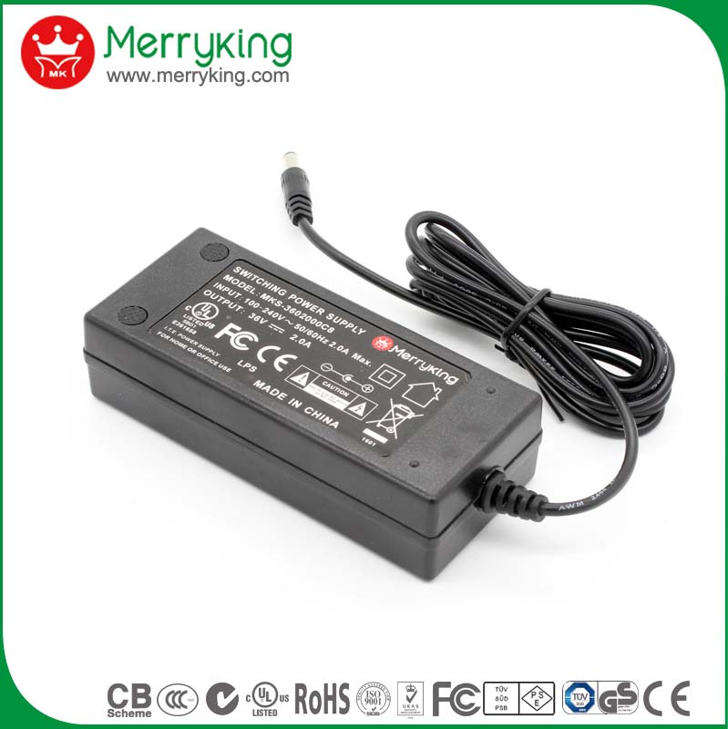 Desktop Type AC DC Adapter 12V 5A with UL/cUL/FCC/Ce/GS/CB/SAA/PSE/Kc Certs