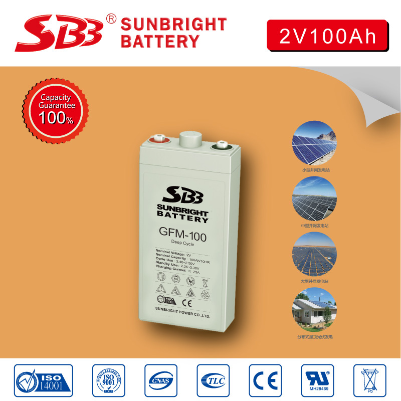 2V100ah AGM Lead Acid Battery for Telecom