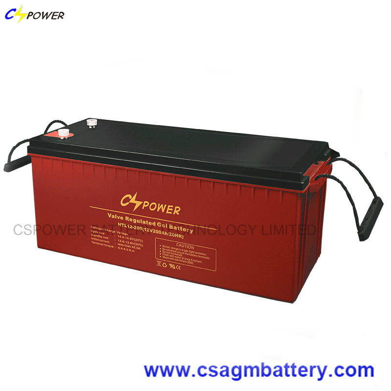 High Temperature Deep Cycle Gel Battery for Solar, Htl12-200ah