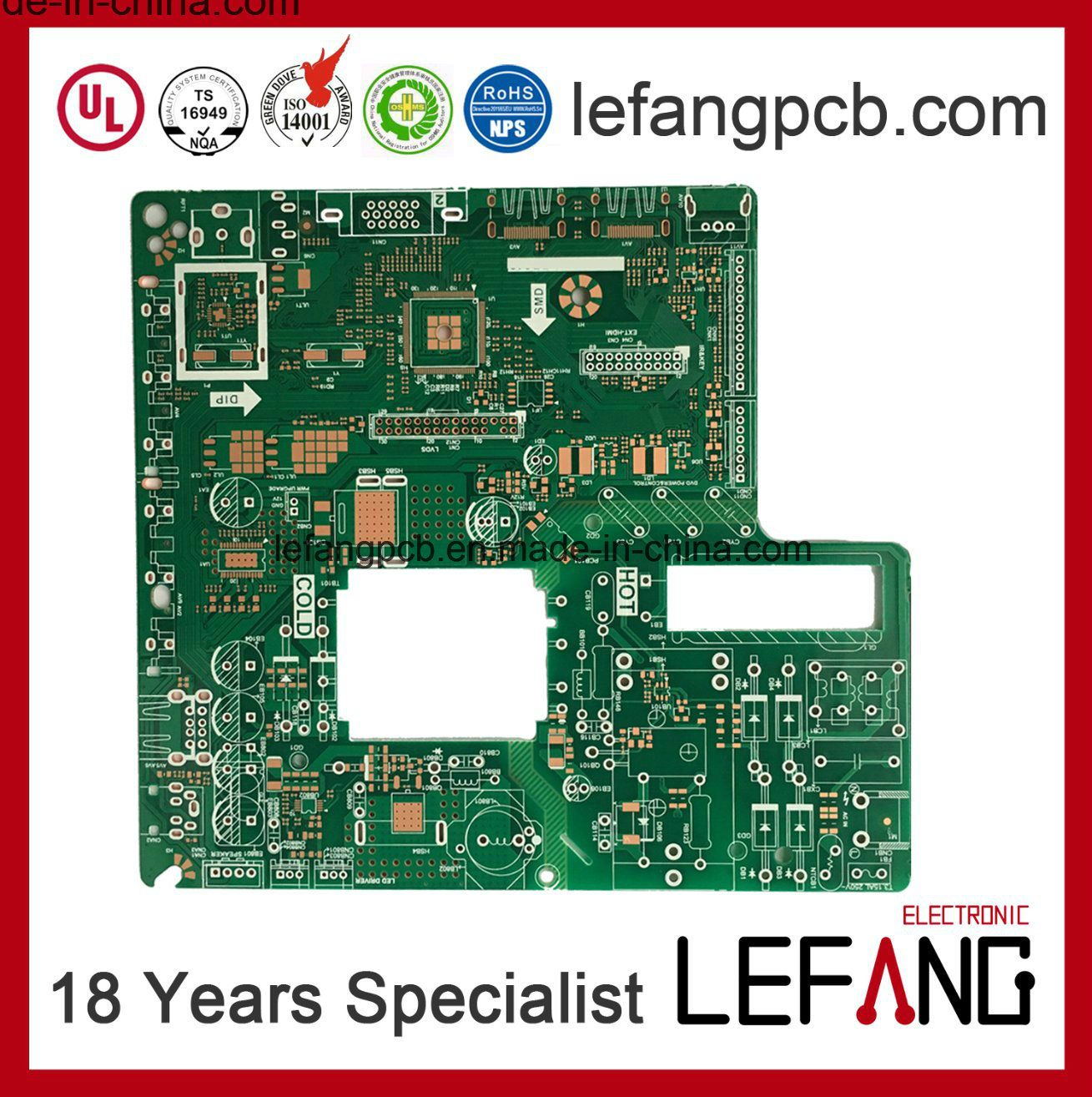 Double-Sided Rigid Circuit Board PCB for Consumer Electronics