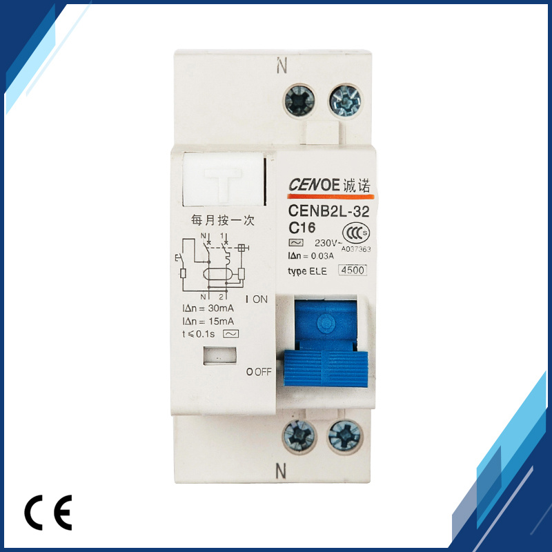 Dpnl 16A 230V~ 50Hz/60Hz 1p+N Residual Current Circuit Breaker