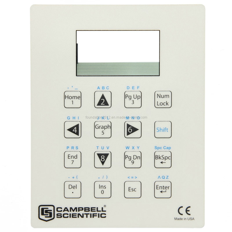 Flexible Dome Tactile White Graphic Overlay Membrane Switch
