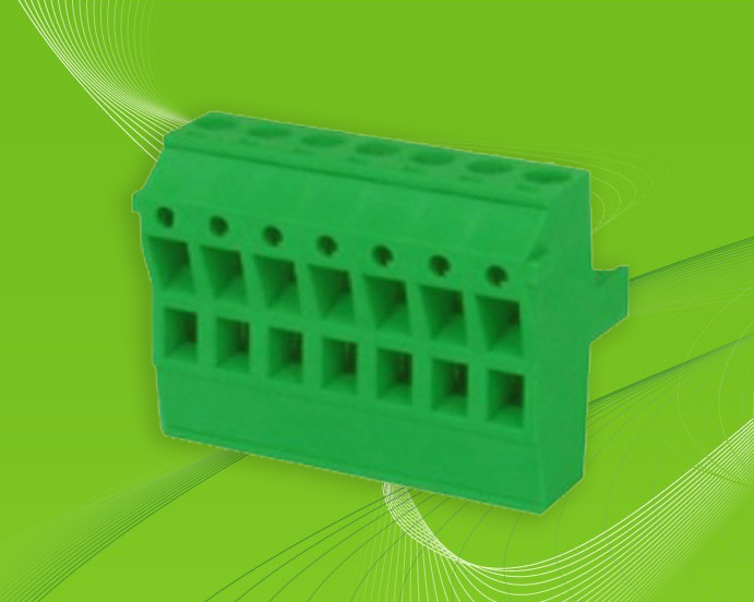 Pluggable Terminal Block for Two Wires in One Plug