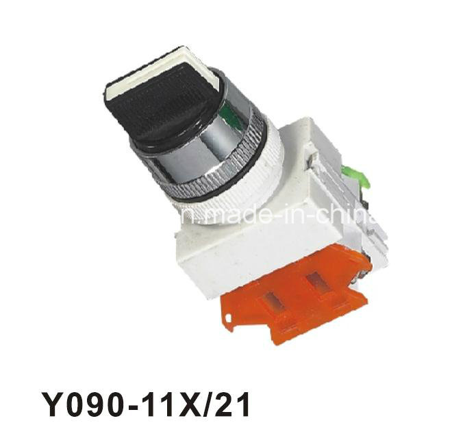 Y090-11X/21 Two or Three Position Standard Handle Selector Pushbutton Switch