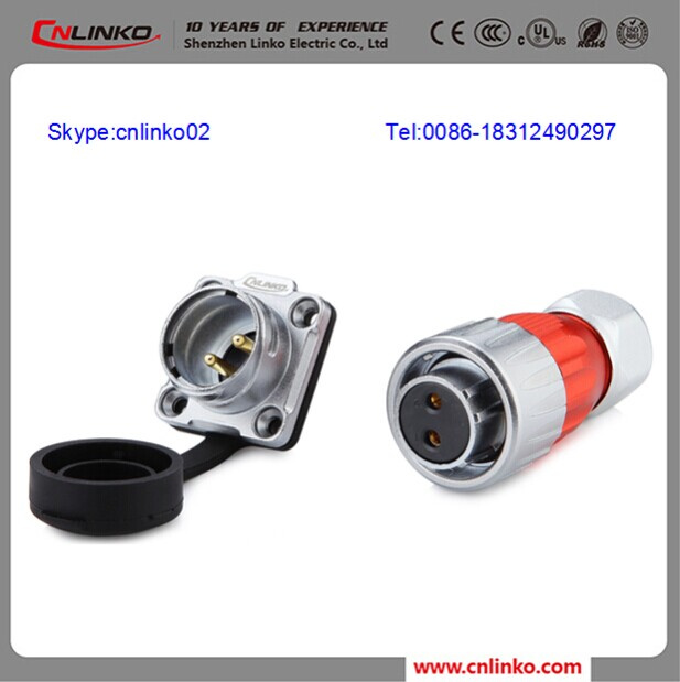 Two Pin Power Connector/Waterproof Plug Sockets/Metal Connector with 20A 500V