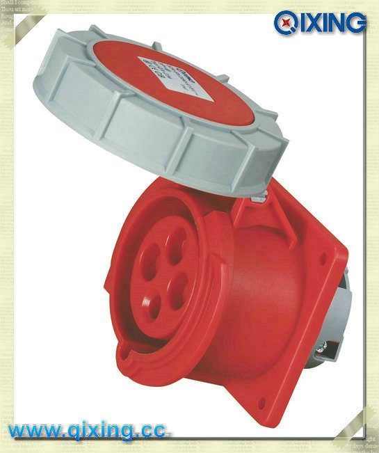 Cee/IEC 4p IP67 Three Phase 400V Industrial Panel Mounted Socket