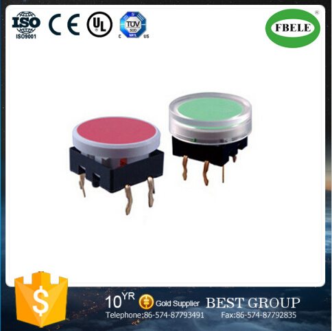 Hot Sale 17mm Push Button Switch with Round Cap (FBELE)