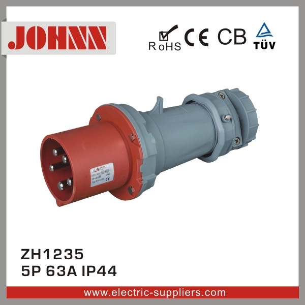 IP44 5p 63A Plug for Industrial with Ce Certification
