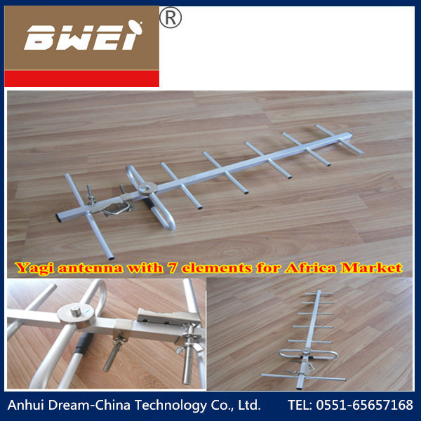 Digital Outdoor TV Antenna 7 Elements Yagi Antenna