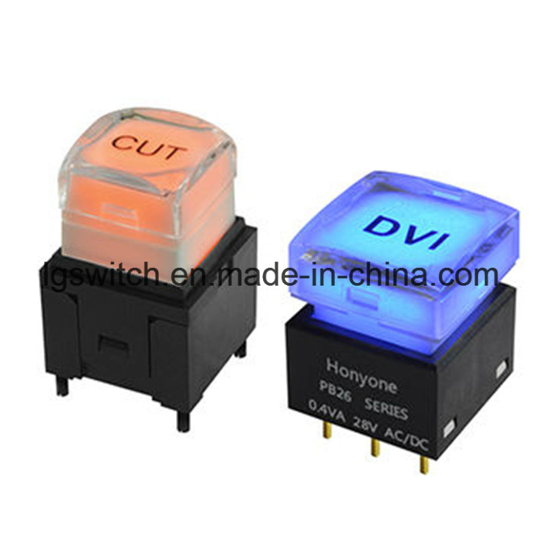 Power PCB Momentary Illuminated Push Button Tact Switch