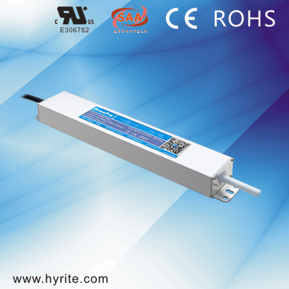 40W 24V Waterproof LED Power Supply with Ce, Bis