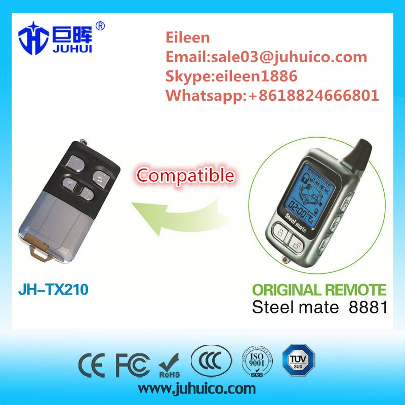 Replacement of Steel Mate 8881 Car Alarm System Remote Control Transmitter