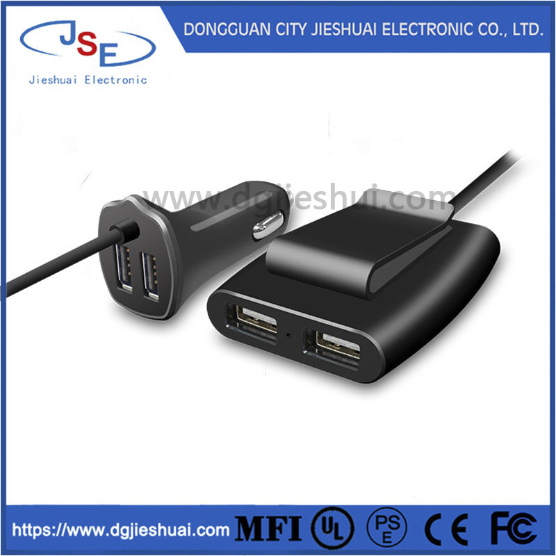 4 USB Ports Fast Charge DC Car with LED Indicator