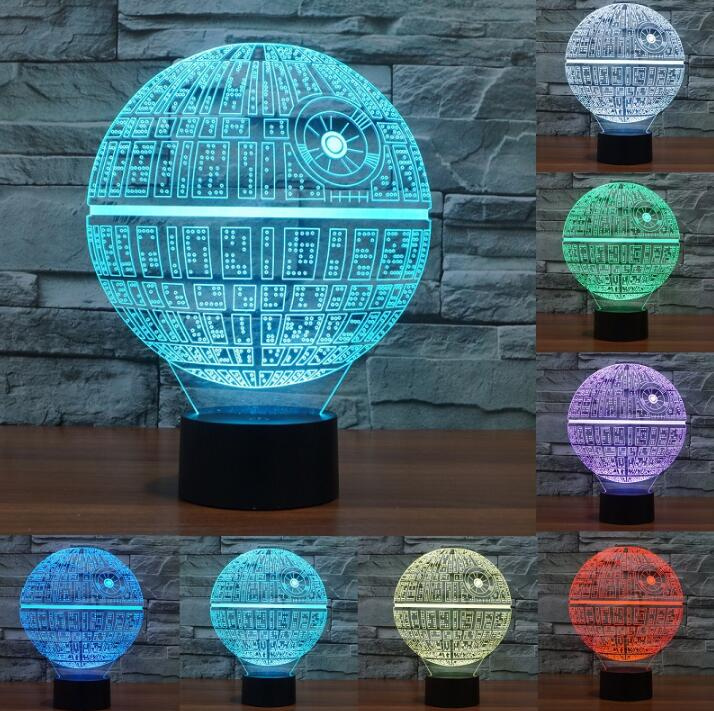 Room Decor Gift 7 Color 3D LED Nightlight USB Touch Sensor Table Lamp