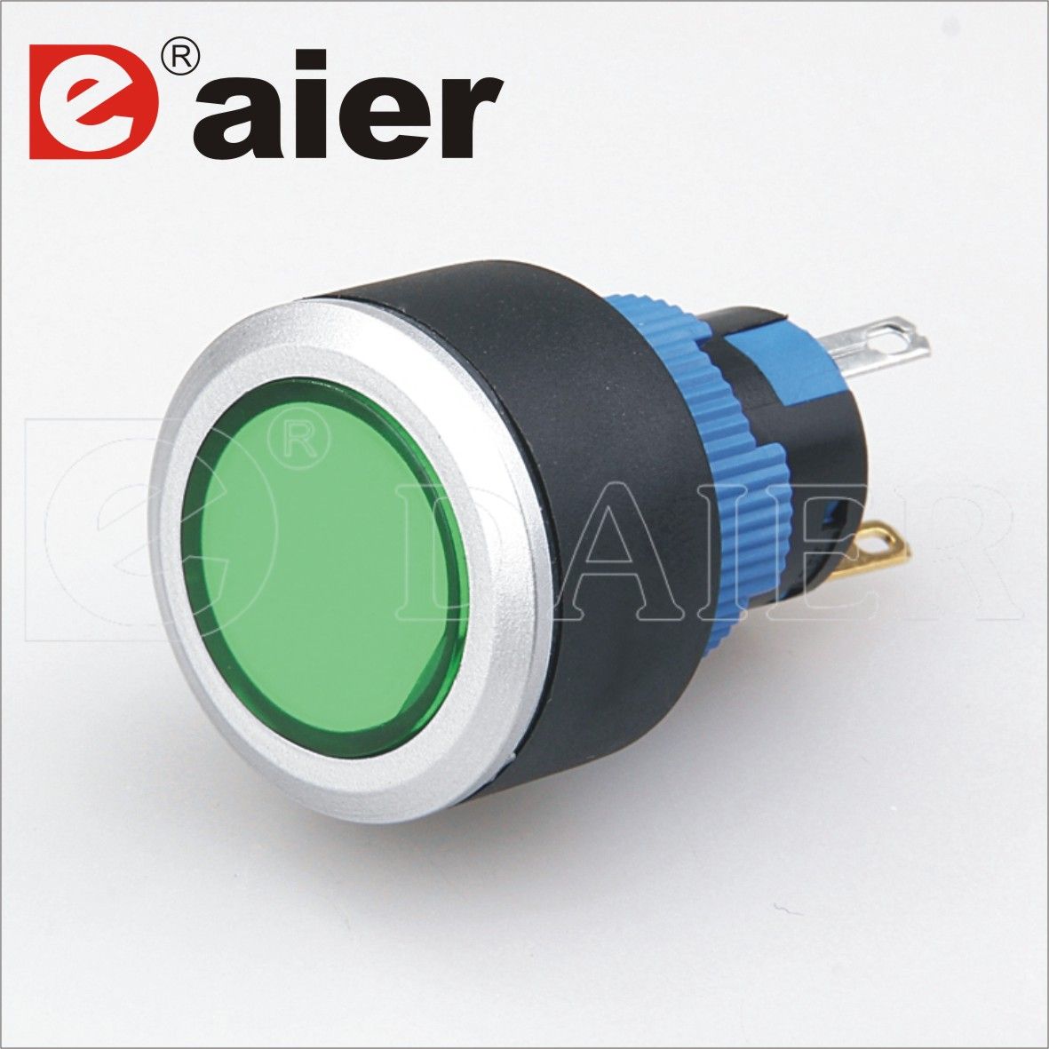 Spdt 22mm Black Housing Lighted Push Button Switch IP67