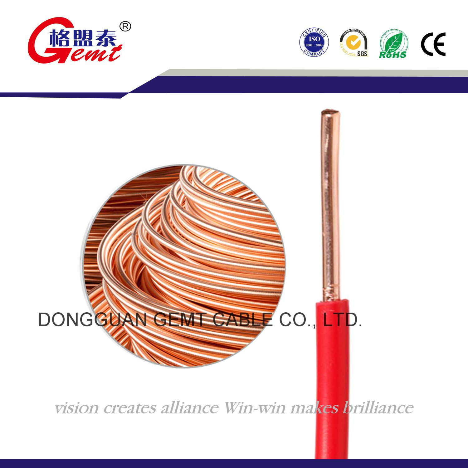 Single Core Pure Copper Electrical Wire