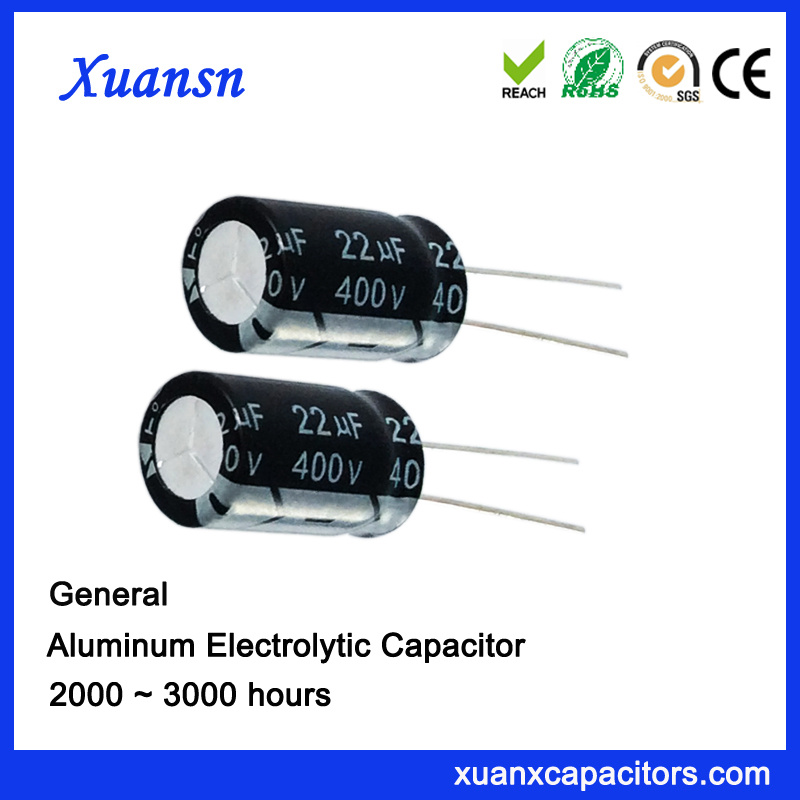 22UF 400V High Voltage General Aluminum Capacitor