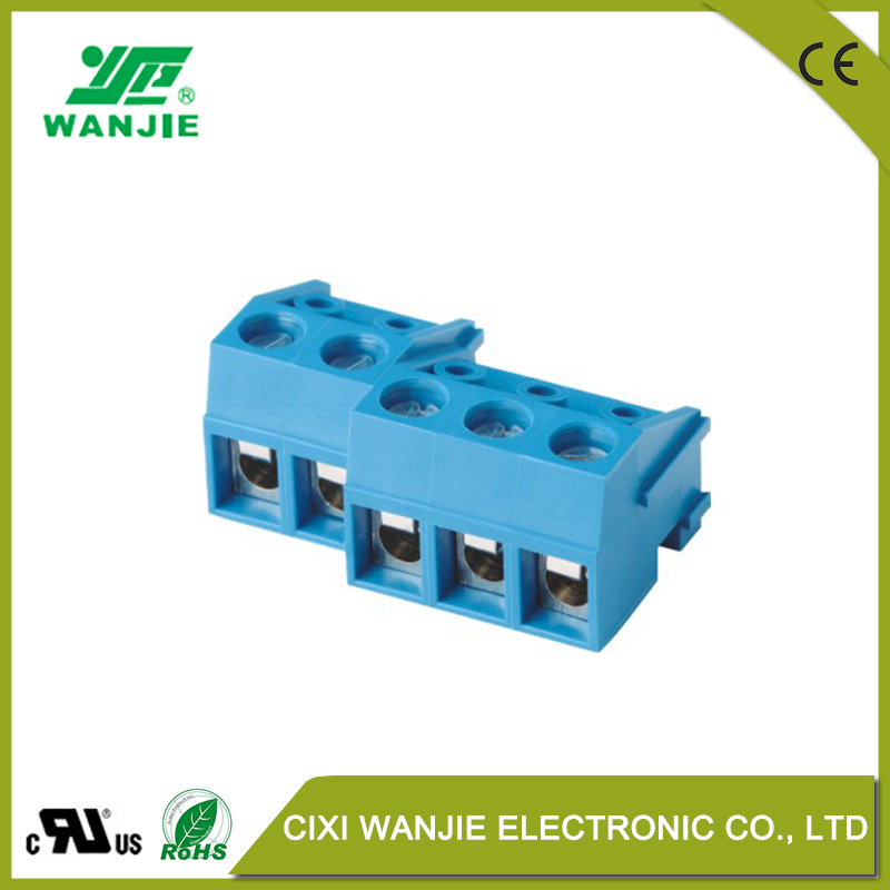 PCB Terminal Block Screw Connector Wj332K, Pitch 5.0mm