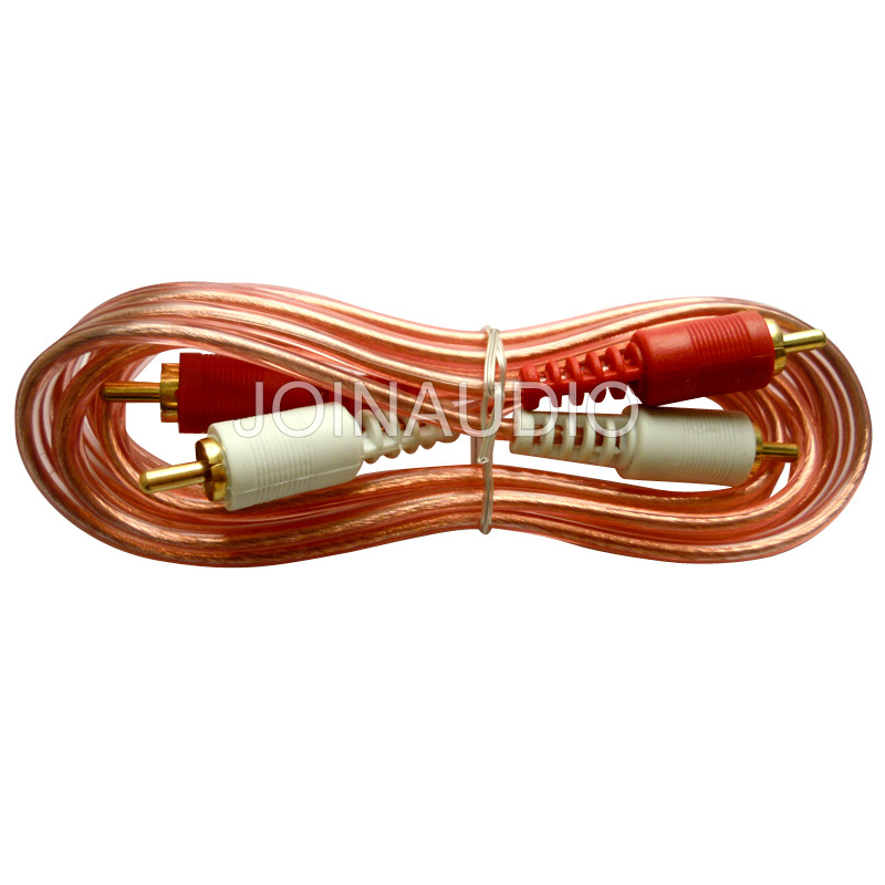 Audio Cable RCA Cable Transparent Cable 2RCA to 2RCA (2R-TP 1.5M)