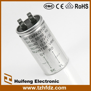 Cbb60 Motor Run Metal Shell Capacitor