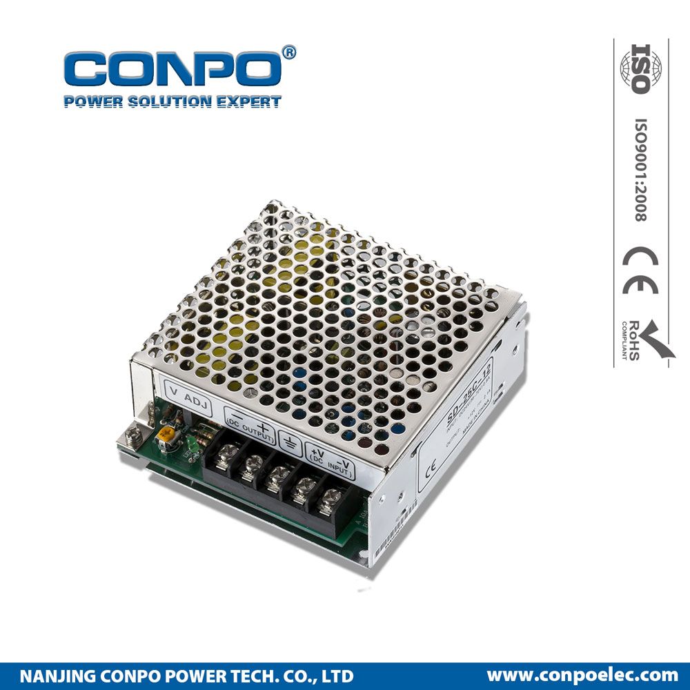 25W, 5V/12V/24V, DC to DC Power Supply