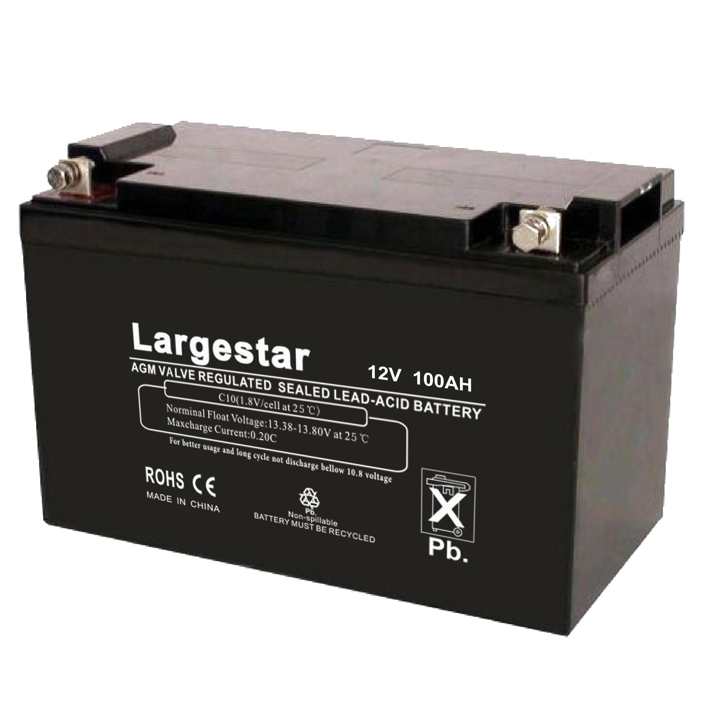 Deep Cycle Battery Storage Battery VRLA Battery 12V 100ah