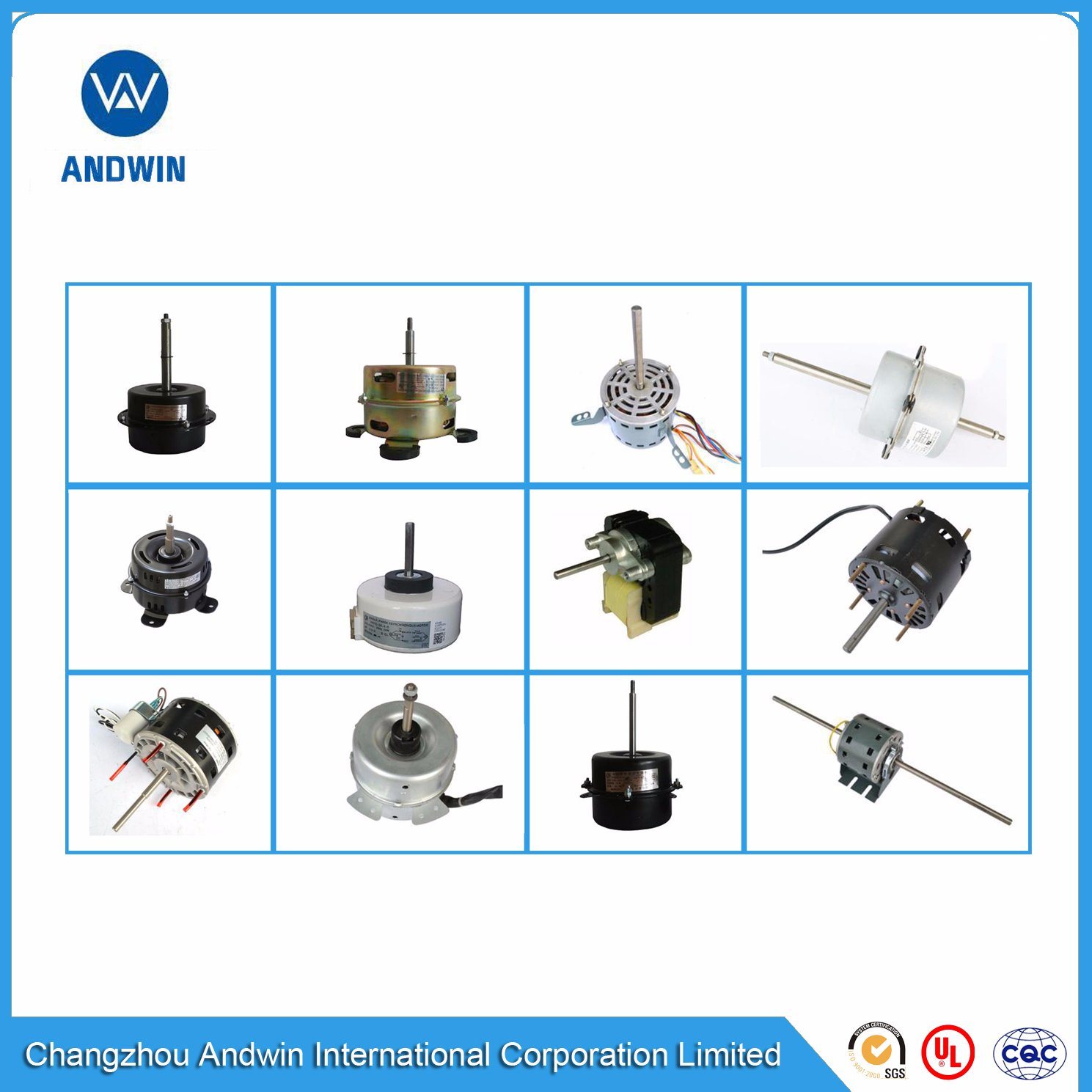 Electric AC Fan Motor for Air Conditioner in Refrigeration Industry