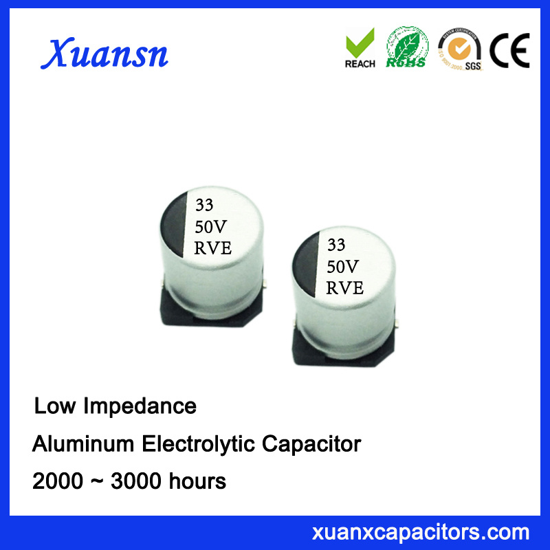 33UF 50V 6.3*7.7 Surface Mount High Frequency Capacitor