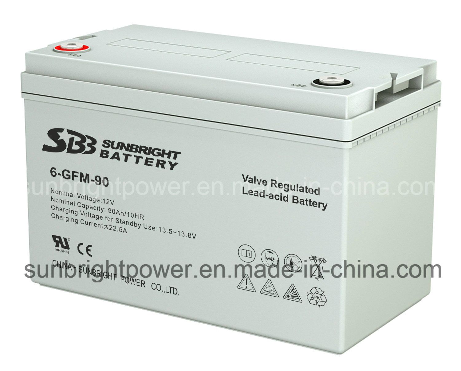 SBB Transportation Equipment Battery 12V90ah with CE RoHS UL